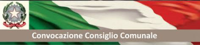 AVVISO DI CONVOCAZIONE DEL CONSIGLIO COMUNALE 