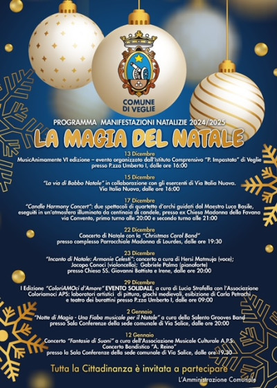 LA MAGIA DEL NATALE - CALENDARIO EVENTI NATALIZI 2024 