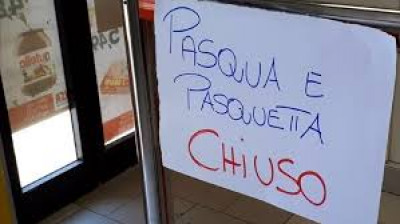 Pasqua e Pasquetta - Chiusura attività commerciali